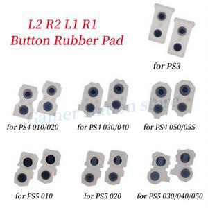 [호환품]20PCS = 10 쌍 PlayStation PS3 PS4 PS5 컨트롤러 L2 R2 L1 R1 고무 전도성 접착 버튼 패드