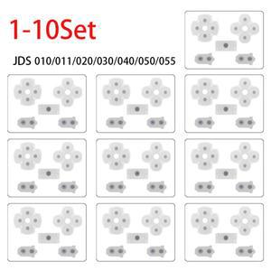 [호환품]1-10 세트 PS4 컨트롤러 용 교체 전도성 고무 패드 실리콘 버튼 조이스틱 JDM-010/030/040/050 수