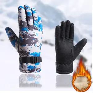 겨울 방한 스포츠 야외 남자 기모 양털 장갑 1+1스노우보드 벙어리 스노 스키 여성 스키용