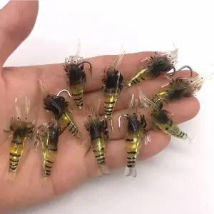 TBZ 새우모양 낚시 미끼용품 10p세트 낚시미끼 낚시용미끼
