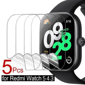 호환 Redmi Watch 5 4 3 하이드로 겔 필름 소프트 스크린 프로텍터 Redmi Watch 2 3 Lite 용 스크래치 방지 커버 Smartwatch 액세서리