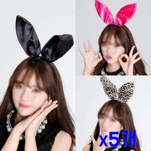 TBZ 축제장식소품 패션토끼 파티머리띠 x5개 생일행사