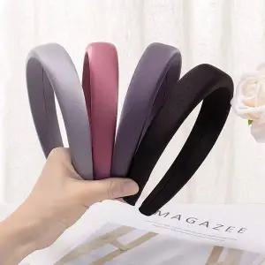 TBZ 새틴볼륨머리띠 머리띠 반다나 헤어밴드 공단머리띠