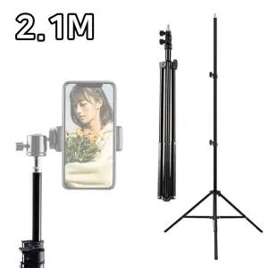 휴대용 스마트폰 스탠드 삼각대 개인 방송 촬영 영상 고프로 액션캠 부품 악세사리 소품 장비 롱삼각대 용