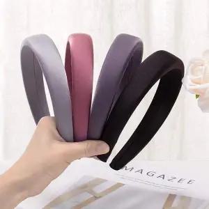 TBZ 새틴볼륨머리띠 머리띠 반다나 헤어밴드 공단머리띠