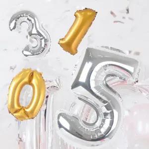 TBZ 파티장식 대형은박 숫자모양 데코풍선 파티용품