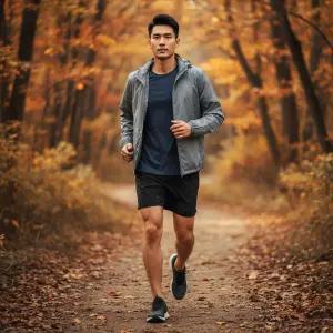 가벼운 방수 점퍼 경량바람막이 남성용 러닝 가을