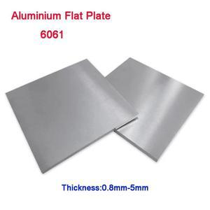알루미늄 스틸 평판 6061 시트 두께 0.8/1/1.2/1.5/2/3/4/5mm 100x100 150x150 200x200