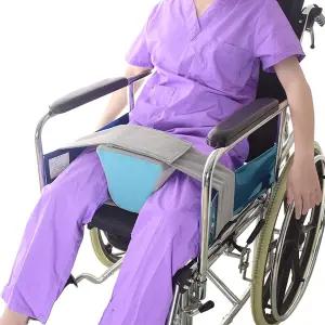 안장 웨지와 안전벨트가 포함된 훈헤리 미끄럼 방지 리미터 쿠션 휠체어 스플릿 레그 고정 스트랩 다리