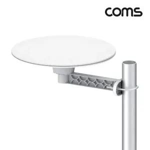 Coms 디지털 TV 실외용 실내용 안테나 수신기 WhiteTV야외 전방향수신 UFO형 방송 티브이 고급 흰색TV