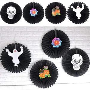 [셀러에이드]TBZ 할로윈 파티장식 원형 페이퍼모빌 파티세트 파티소품