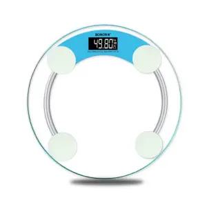 누드 원형 디지털 체중계(블루)몸무게측정기 심플 가정용 장비 전자