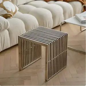 대기 벤치 스테인리스 카페 현관 스툴 야외 테라스 정류장 메탈 장의자