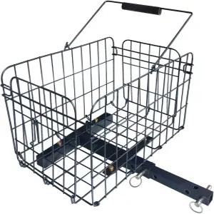 모빌리티 스쿠터 리어 바스켓 휴대용 접이식 금속 액세서리 x 1인치 히치 리시버가 장착된 및 전동