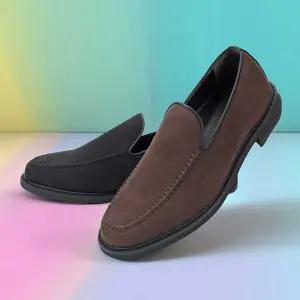 슬립온 스타일 스웨이드 로퍼 3cm 정장 캐주얼 코디남성 남자드라이빙슈즈 구두 단화 쿠션보트화 페니 남자