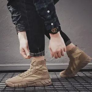 남자 클래식 스타일 아웃도어 패션화 활용도 좋은 마틴 부츠 원커방한운동화 소가죽워커 털스니커즈 털신