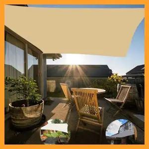 사각 차양막 캠핑 야외 바람막이 텐트 바비큐 가림막 베이지 색상