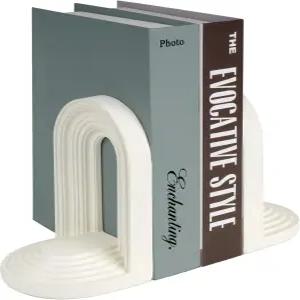 AELS 모던 북엔드 미드 센추리 아치 헤비 듀티 독특한 장식용 선반 지지대 오피스 데스크톱 북 스탠드