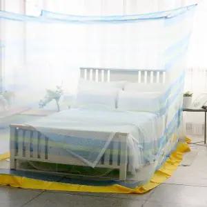 사각형 철추 이중 창문 모기장 블루 색상