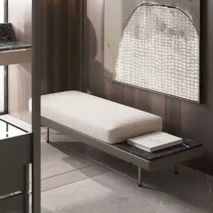 베드 벤치 로비 원목 침대 베드벤치 리조트 침실 의자