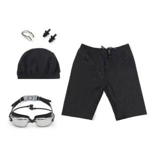 [셀러에이드]TBZ 남성 실내 범고래 수영용품 5종세트(5부) (블랙)