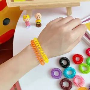 [콩심팥심]머리용 밴드 컬러 무작위 탄력 밴드 여성용 헤어 소품