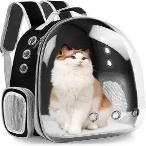 XZKING 고양이 배낭 버블백 투명 우주 캡슐 반려동물 반려견 하이킹 백팩 강아지용 소형 항공사 승인