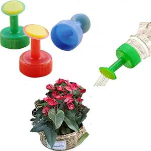 식물과 화분을 위한 콜라 병뚜껑 스프링클러가 달린 산 5팩 물뿌리개 - 실내 보육원 및 분재 정원 가꾸기