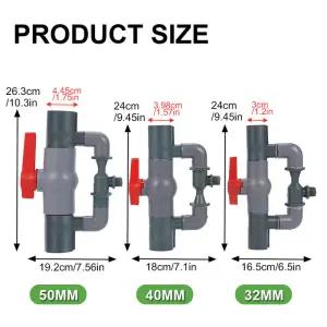 32/40/50mm 자동 벤츄리 분무기 스위치 필터 수도관 설치 관개 키트 농업용 정원 과수