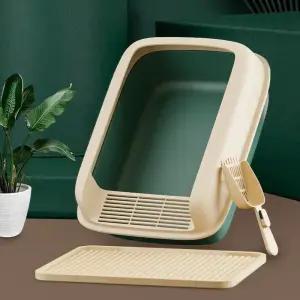 고양이 침대팬 스몰 사이즈 반려동물 샌드박스 물튀김 방지 변기 새끼 트레이 청소 용품