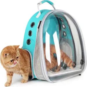 롤리모우 고양이 백팩 작은 개를 위한 확장 가능한 버블 반려동물 하이킹 산책 및 야외 모험을 항공사 승인