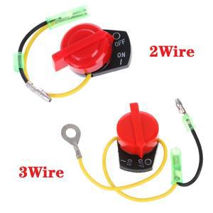 [호환품]2/ 3 와이어 메탈 스위치 엔진 전원 정지 Honda 호환 GX110 용 켜기 끄기 제어 고