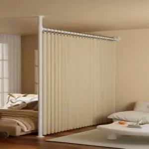 침대 가림막 커튼 파티션 둘러싸는 텐트 벙커 침실 캐노피 침대밑 공간분리