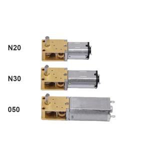 마이크로 미니 050 N30 메탈 기어 모터 DC 3V 12V 4-762rpm 저속 엔진 대형 토크 DIY 장난감 자동차 로봇