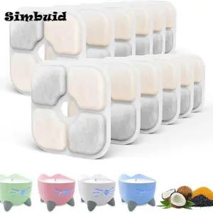 고양이 물 마시는 분수에 대 한 6/12pcs 교체 활성 탄소 필터 애완 동물 강아지에 PIXI 워터 디스펜서