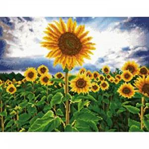 TBZ 찬란 해바라기 (캔버스) 보석십자수 40x50 (원형) DIY키트