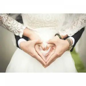 TBZ 웨딩 하트 (캔버스) 보석십자수 40x50 (사각큐빅)