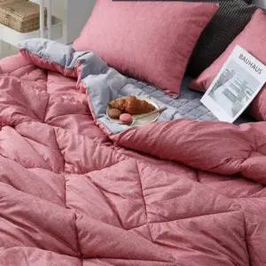 TBZ 모더닌 밍크극세사 이불베개세트 SS 핑크