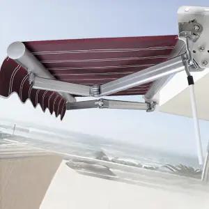 접이식 어닝 수동 차양막 기둥식 매장 캐노피 카페