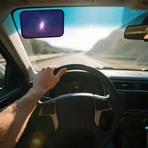 ZATUTO 정적 접착 자동차 창문 그늘 2팩 9.84 7인치 확장 가능한 태양 측면 햇빛 차단 앞유리 가리개 강화