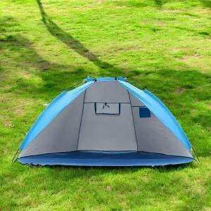 [하프클럽/셀러허브_여성트랜드패션]비치 그늘막텐트 (블루) 2인용 (220x120cm)