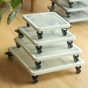 사각 화분 받침대 스테인리스 다이 대형 트레이 철제 이동식