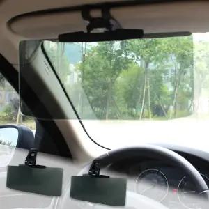 2PCS 차량용 선바이저 익스텐더 편광 카바이저 선 블로커 범용 안티 글레어 UV400 보호 설치가 간편하고