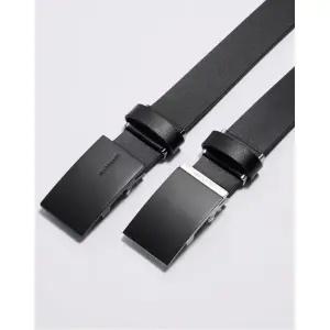 JILLSTUART MEN ACC 블랙 버클장식 소가죽 자동벨트 JUBE6E262BK