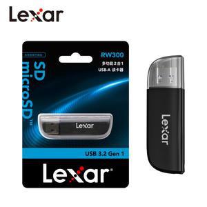 기존 Lexar 300U 멀티 2 in 1 USB 유형 A 카드 리더기 지원 MicroSDHCSDXC용 SD마이크로 SD 메모리아