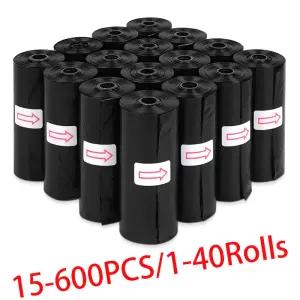 개 똥 가방 생분해 성 일회용 애완 동물 쓰레기 봉투 고양이 강아지 야외 청소 리필 용품