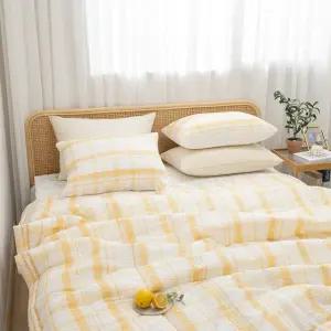 [르헤브] 샤브레 시어서커 여름 침구세트 얇은 간절기 차렵 이불세트 베개 Q