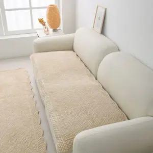 [르헤브] 브리 극세사 목화솜 워싱 쇼파패드 돌소파