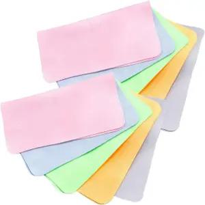 샤미 글라스 클린 천 흡수력이 뛰어나고 매우 부드럽고 두꺼운 230GSM 10팩 안경 클리너 천.