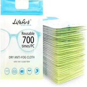 라이프아트 안경용 김서림 방지 천 스크린용 극세사 청소 고글 및 스키 마스크 나노 기술 700회 재사용